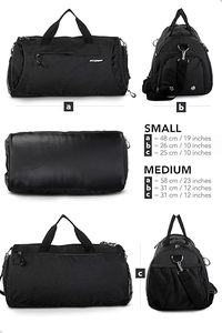 Bolsa Deportiva Unisex con Compartimentos para Zapatos y Ropa Mojada, Material de Poliéster, Cierre de Cremallera, Organizador para Gimnasio y <span class=keywords><strong>Viajes</strong></span> - Product Image 6