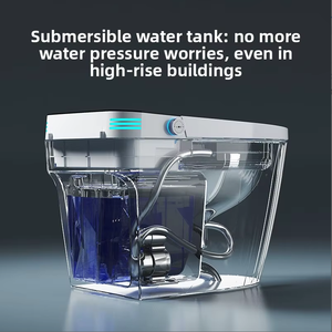 <span class=keywords><strong>Wowo</strong></span> Bidé Inteligente Personalizado para el Hogar, Totalmente Automático, Calentamiento Instantáneo, Todo en Uno, Cerámico, con Control Remoto, Secado, Desodorización, Sifón en S para Suelo - Product Image 3