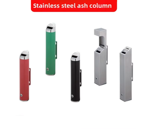 Cendrier mural en acier inoxydable pour poteau <span class=keywords><strong>de</strong></span> lampadaire, baril d'extinction <span class=keywords><strong>de</strong></span> cigarettes pour espaces publics extérieurs - Qualité commerciale - Product Image 3