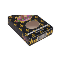 Boîte à bonbons en papier personnalisée avec fenêtre transparente, emballage rigide pour bonbons gélifiés, chewing-gums, en-cas