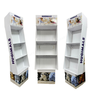 Tùy chỉnh màu logo trẻ con tự hỏi in giấy đồ chơi sàn hiển thị đứng có thể gập lại tầng tông bán lẻ kệ bền - Product Image 1