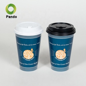 2026 Custom Logo Printed Disposable Single Wall Packaging <strong>Paper</strong> <strong>Cups</strong> With Lids 12oz 16oz - Product Image 2