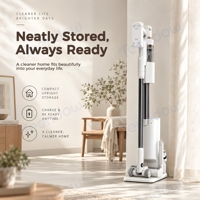 Aspirateur à main TEENDOW V30 STRONG MAX 2 en 1, 28Kpa, moteur sans balais, station de nettoyage automatique, aspirateur à main sans fil