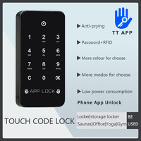 Serrure numérique RFID CDONLOCK TTLOCK 13,56 MHz avec carte mémoire - Contrôle par application pour portes en aluminium/bois et armoires