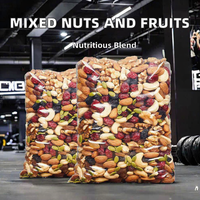 Cacahuetes Fritos Salados al por Mayor envasados en Barril, 8 Tipos de Frutos Secos Mixtos y Frutas Deshidratadas, 500g, Snacks