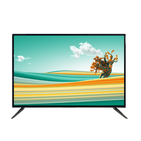 Téléviseur LED moderne à cadre fin, écran plat 4K UHD, Smart TV 32 43 50 55 65 pouces avec support pour la maison, le salon, l'hôtel