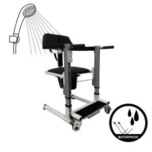 Lève-personne électrique réglable en hauteur avec roues <span class=keywords><strong>pour</strong></span> <span class=keywords><strong>personnes</strong></span> <span class=keywords><strong>âgées</strong></span>, handicapées, soins <span class=keywords><strong>à</strong></span> <span class=keywords><strong>domicile</strong></span>, transfert salle de bain et toilettes - Product Image 4