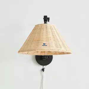 Handmade Wicker Rattan Hanging Lampshade Natural Rattan Pendant Light Made in Vietnam for Home Decor From Thanh Cong