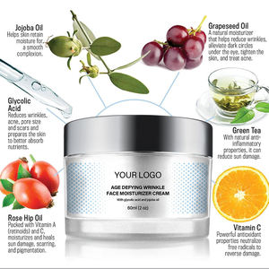 Crema Hidratante Facial Antiarrugas con Té Verde, Vitamina C y Aceite de Rosa Mosqueta para Uso Diario en Mujeres - Product Image 3