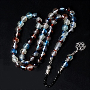 Rosario Musulmano di Alta Qualità con 51 Perle in Resina Luminosa da 10MM, Regalo Islamico, Gioielli Arabi, Misbaha, Eid <span class=keywords><strong>Mubarak</strong></span> - Product Image 5