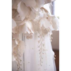 Abito da <span class=keywords><strong>sposa</strong></span> da principessa estivo fatto a mano da <span class=keywords><strong>bambina</strong></span> abito da <span class=keywords><strong>sposa</strong></span> con gamba a vista in Mesh damigelle senza maniche in Chiffon satinato premaman - Product Image 6