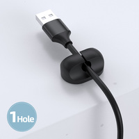 Organisateur de câbles magnétique auto-adhésif en silicone - Clip à 6 fentes pour bureau, maison, câbles USB, cordon d'alimentation, support de fils pour bureau