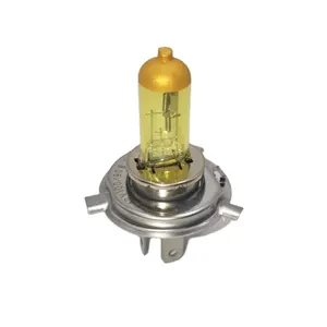 Car Headlight Bulb H4 Yellow Coated Bulb