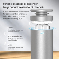 Diffuseur d'arômes intelligent à double liquide en alliage d'aluminium avec logo personnalisé pour hôtel, machine à parfum spécifique au hall