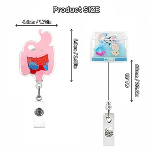 Nouveau Porte-badge rétractable médical transfrontalier, design original et ludique, avec pendentif, pour collègues, petit cadeau - Product Image 3