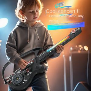 متعددة الوظائف الذكية باس جهاز إلكتروني للأطفال جديد طوي دي جي الغيتار محاكاة لعبة بلوتوث آلة موسيقية - Product Image 3
