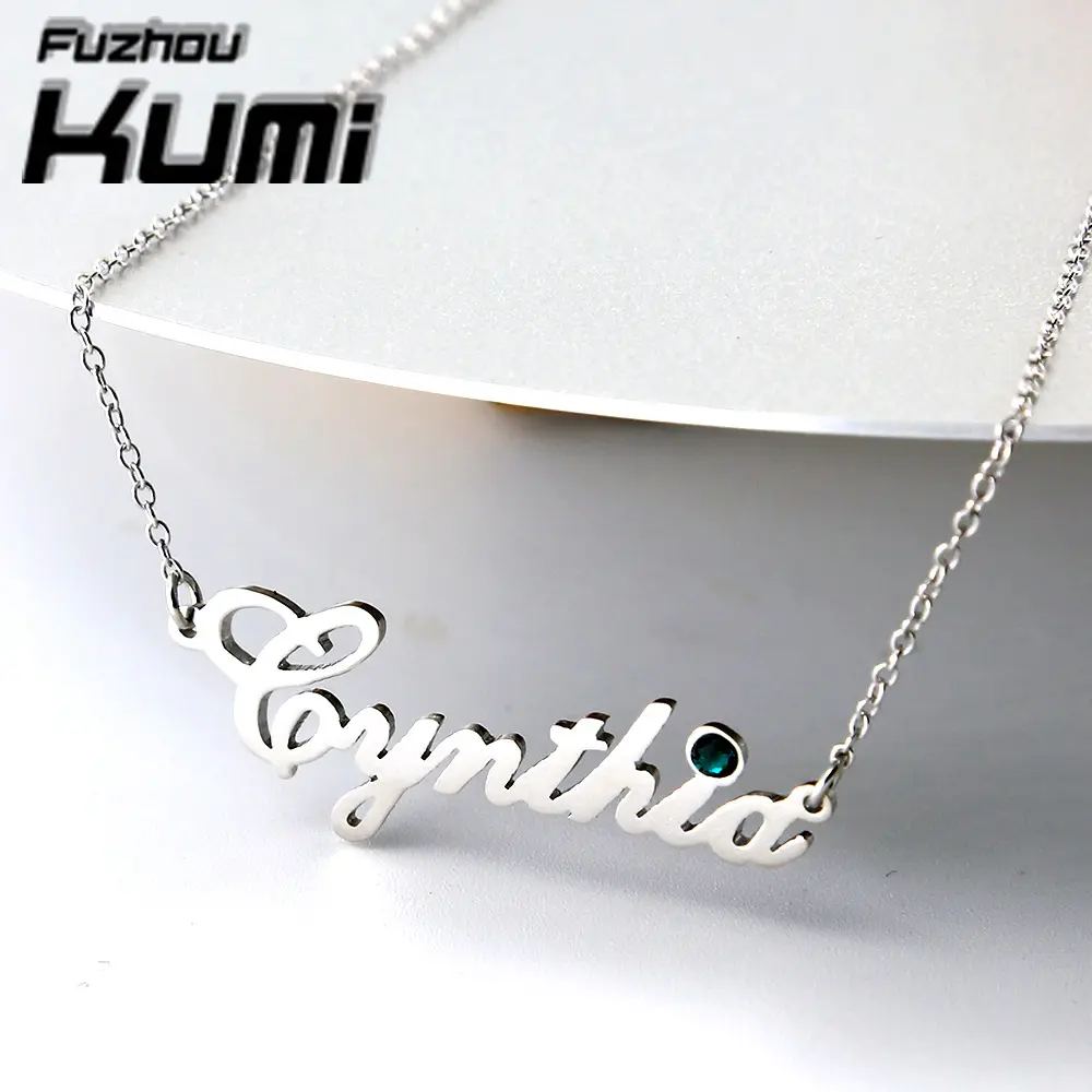 Ожерелье из чистого стерлингового серебра с именем, ювелирные изделия на заказ, подвеска «сделай сам»