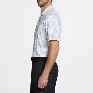 OEM Chemises de golf haute performance sport Logo personnalisé Polyester Dry-fit 88 Polyester 12 Spandex Polo de golf - Product Image 5