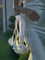Bouquet de mariage portable haut de gamme blanc au design unique et élégant pour la plantation printanière - Décorations de mariage