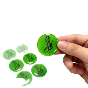 Etiquetas redondas de epoxi Jiuang, pegatinas personalizadas de PVC autoadhesivas e impermeables para electrónica, electrodomésticos y juguetes. - Product Image 1