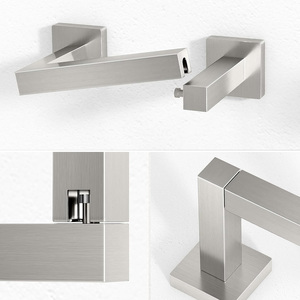 <span class=keywords><strong>Porte</strong></span>-<span class=keywords><strong>papier</strong></span> toilette mural en acier inoxydable argenté de style moderne Gcheng, installation facile - Product Image 5