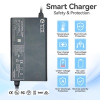 Cargador de Batería para Robot 360W 24V/10A 36V/8.5A 48V/6.5A 60V/5A 72V/4A SCP de Alta Eficiencia para Cortacésped Eléctrico, Scooter Eléctrico y Bicicleta Eléctrica