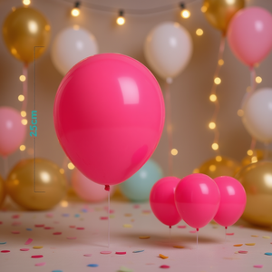 Ballons de fête en latex rose pâle 25 cm, lot moyen pour anniversaires, mariages, événements, décoration - Product Image 2