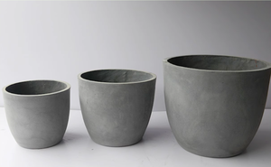 Forma de <span class=keywords><strong>cilindro</strong></span> redondo grande Muebles europeos simples modernos de alta calidad Arreglo de flores Villa Patio Magnesia Pot - Product Image 4