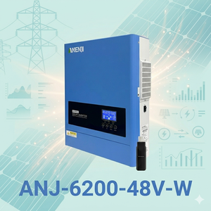 อินเวอร์เตอร์ไฮบริด Anenji ANJ-6200-48V-W 6.2kw สำหรับระบบออฟกริดและออนกริด พร้อม Wifi ในตัว ระบบ MPPT มีสินค้าในสต็อก ราคาถูก - Product Image 1