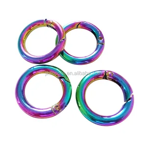 Rainbow Gate O Ring Round Carabiner Snap Clip Trigger Spring Keyring Buckle