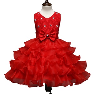 2022 fabricante gran oferta vestido de bebé de alta calidad de manga corta transpirable vestido de niña <span class=keywords><strong>para</strong></span> fiesta - Product Image 1