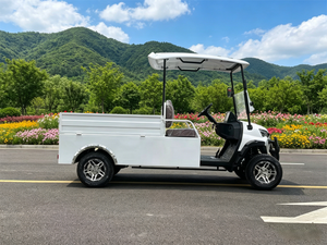 Chariot de golf électrique premium avec benne de chargement, remorque et plateau basculant pour terrains non publics - Product Image 3