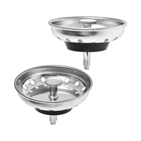 ORVOS Filtro de Desagüe Moderno de Acero Inoxidable Electrochapado para Fregadero de Cocina, Recolector de Cabello, Tapón de Residuos, con 3 Años de Garantía