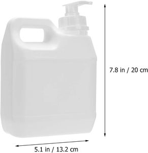250ml 500ml 1000ml 1L en plastique F-Style cruches HDPE conteneurs chimiques acrylique liquide ongles acétone huile pompe détergent bouteille - Product Image 2