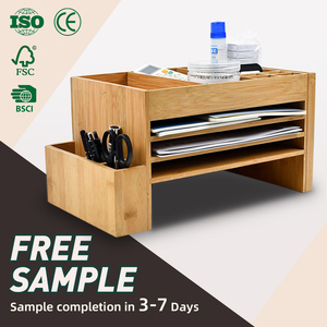 Wdf מפעל שולחן עץ הסיטונאי מארגני שולחן עבודה תיק פריטים דלפק במבוק לשימוש במשרד - Product Image 1