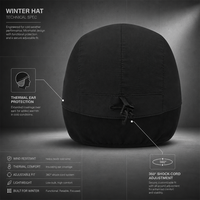 Chapeau d'hiver gris polyvalent avec cache-oreilles, doublure polaire thermique, mentonnière réglable, idéal pour le camping, le ski et les activités sportives (vente en gros)
