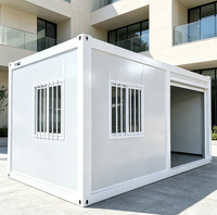 Maison conteneur préfabriquée pour projets, fabriquée par un fabricant avec des panneaux muraux isolés, pour bureaux, camps et unités de logement temporaires