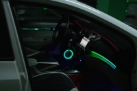 Kit d'éclairage ambiant de style ciel étoilé avec 20 LED de couleur fantôme pour Honda City Classic 2008-2014