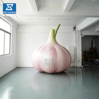 Modèle géant gonflable d'ail pour publicité extérieure, décoration commerciale, accessoires de légumes gonflables