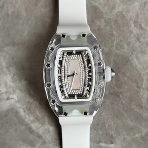 Noble Elegant Automatic Mechanical Diver Sports <b>Watch</b> Rubber Band Pointer Dial <b>Set</b> High Quality Moissanite Power Reserve 50 Bar - Product Image 1