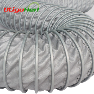 <span class=keywords><strong>Tubo</strong></span> <span class=keywords><strong>flessibile</strong></span> ad alta temperatura del condotto di ventilazione dell'aria del tessuto della fibra di vetro bloccato - Product Image 5