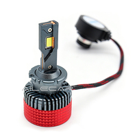 Bombilla LED para Faros Delanteros GTLED D2SR con Controlador Externo, 65W, 22000LM, 6000K, Decodificador Canbus, Reemplazo Directo para D2SR HID Original