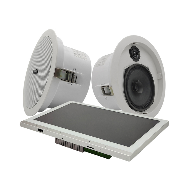 PW1825+CR710 10 Inch IPS Display Amplifier Ceiling Speaker Combos Bass Music Equipment