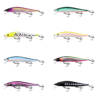 ABS Sert Yüzen Minnow Crankbait Balıkçılık Yemi, Levrek-Okyanus Göl Nehir ve Dere Tekne Balıkçılığı için