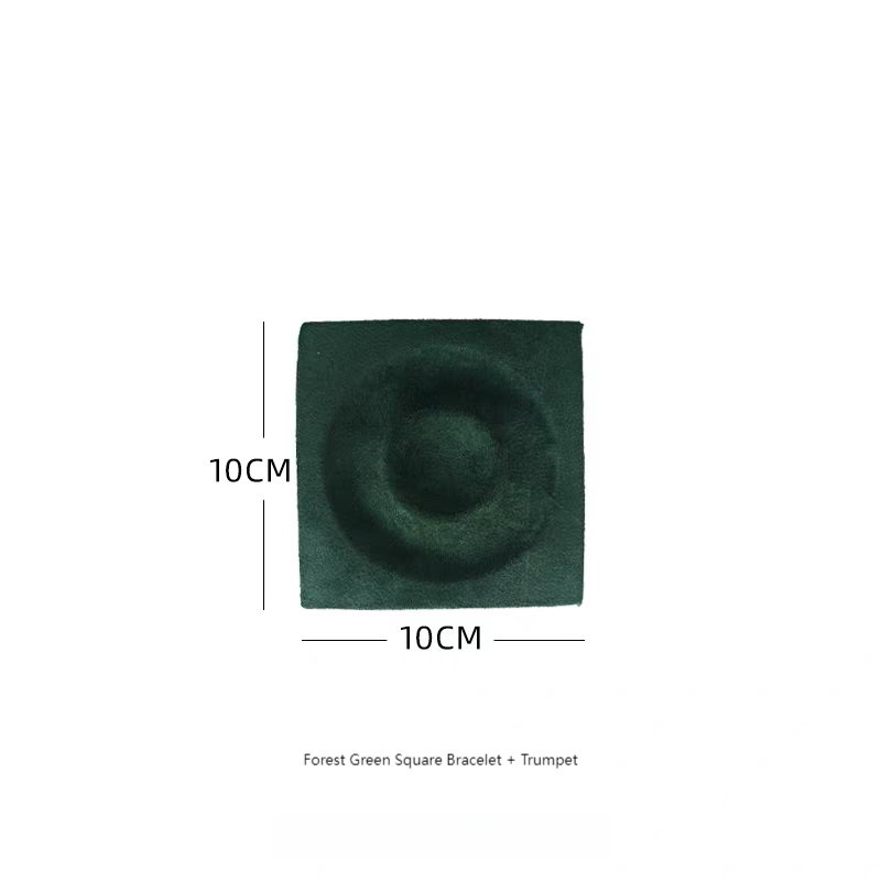 Forest Green Square Bracelet + Trumpet