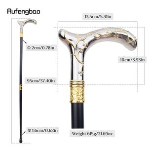 Canne de marche Rufengbao 95cm en acier carbone, poignée en T, pour homme - Product Image 2