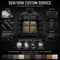 Blouson matelassé pour homme personnalisé, directement de l'usine, rembourrage en duvet épais, coupe oversize, blocs de couleur, manteau d'hiver streetwear chaud