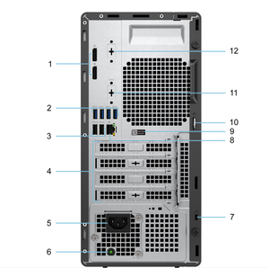 Ordinateur de bureau JLS FUTURE OptiPlex 500MT I5-12500/8G DDR4 3200/256G TOWER pour entreprise, utilisé, avec SSD 512 Go, processeur Core I5 12500 - Product Image 4