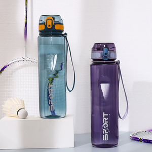 Borraccia Sportiva <span class=keywords><strong>in</strong></span> Plastica di Grande Capacità con Indicatore Orario, <span class=keywords><strong>Bocca</strong></span> Larga per Bere Direttamente, Ideale per il Ritorno a Scuola e <span class=keywords><strong>l</strong></span>'Allenamento - Product Image 2