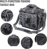 Grand sac de rangement résistant à l'eau pour matériel de pêche, avec 2 boîtes de plateaux de matériel et support de canne, 3600, livraison gratuite